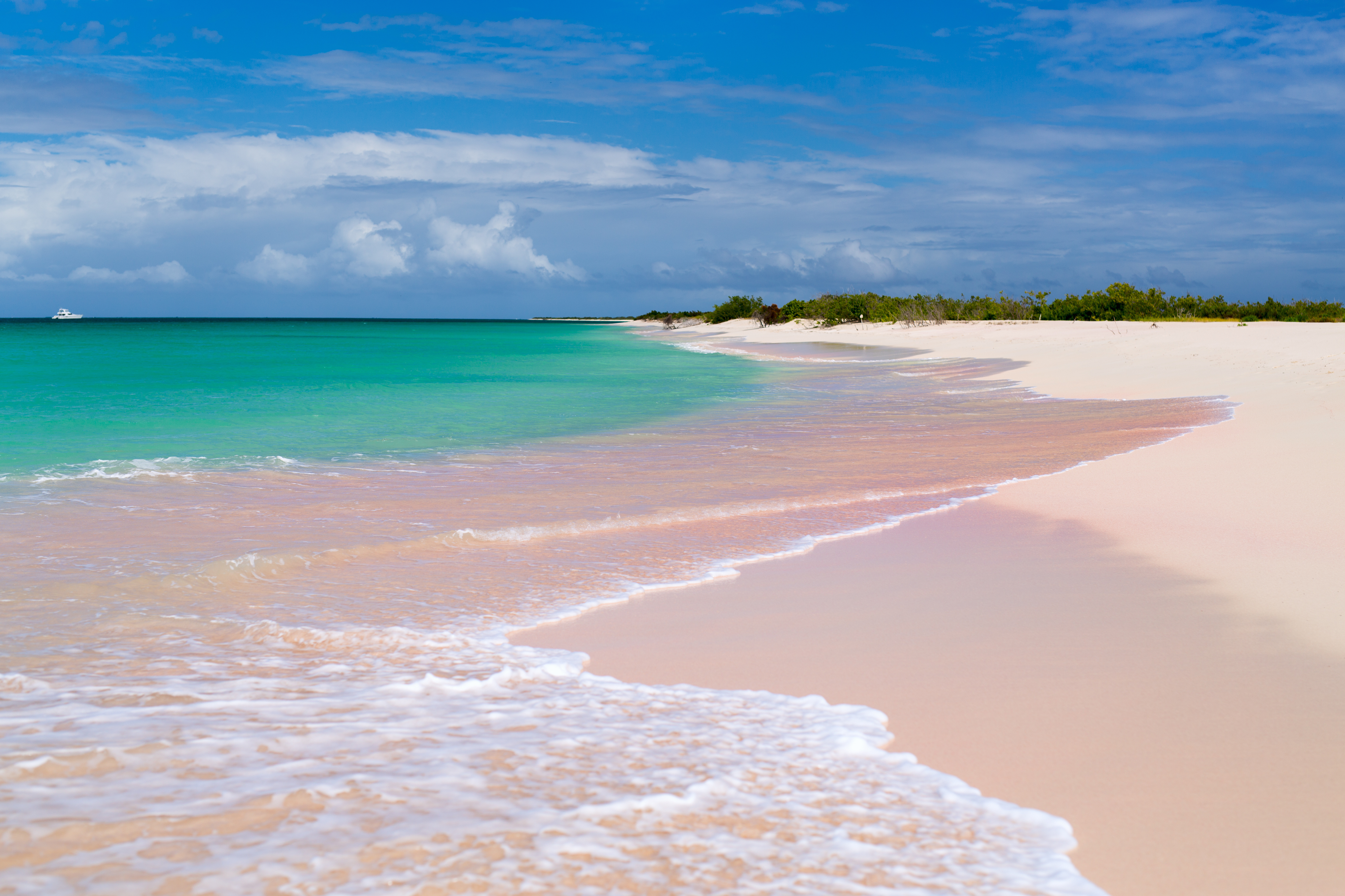 According to Latitude, Barbuda's Pink Sand Beach is one of the best beaches in Antigua and Barbuda.