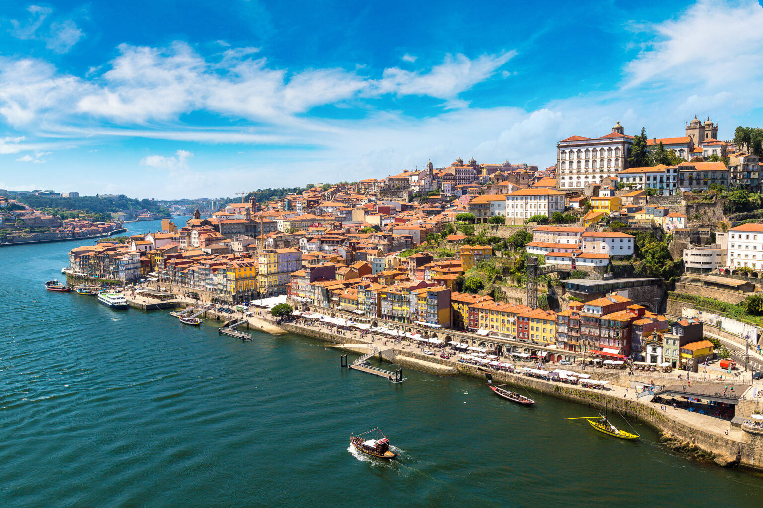 Panoramic,Aerial,View,Of,Porto,In,A,Beautiful,Summer,Day,