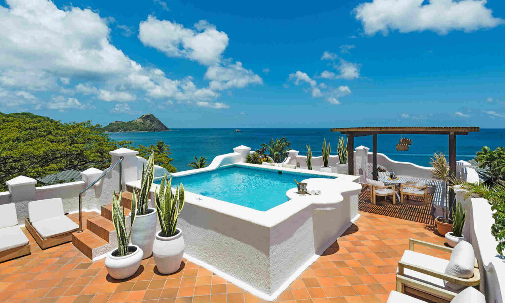 Parmi les meilleurs complexes hôteliers de luxe de Sainte-Lucie, citons Cap Maison.