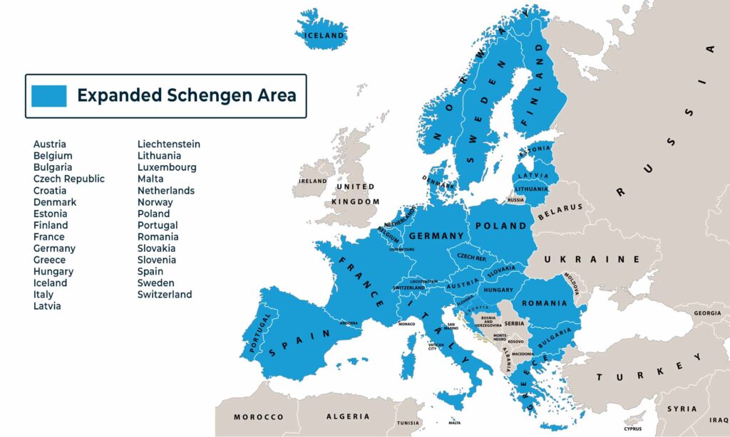 Bulgaria and Romania will join the Schengen Area at the end of March 2024.