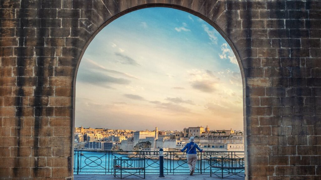 A view of Birgu from Valletta, Malta
