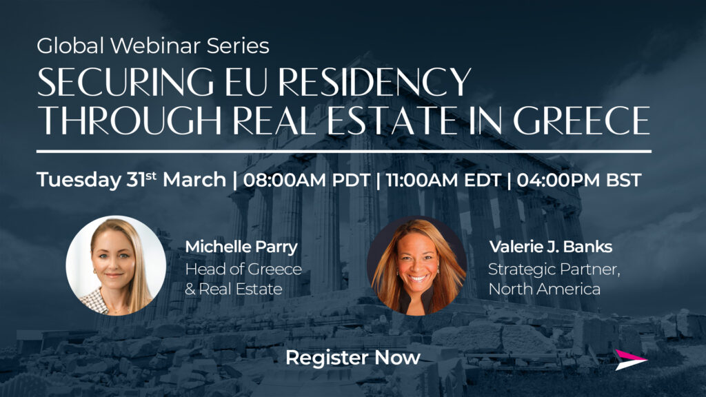 Join Our Webinar: EU Residency Through Real Estate in Greece 