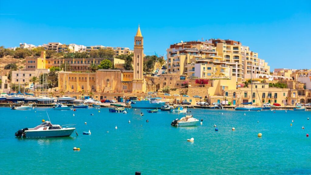 Fishing village and resort town of Marsaskala 