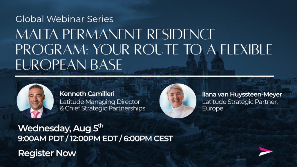 Malta Permanent Residence Program Webinar